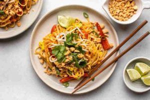 comida tailandesa pad thai